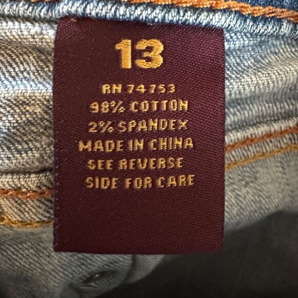 Zandi Bootcut Jeans Women’s Size 13 Medium Wash Denim Distressed Look - Picture 6 of 6